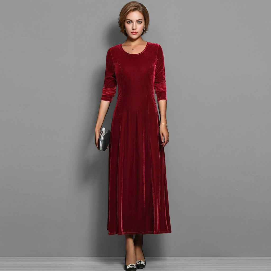Avery | Women's Long-Sleeve Maxi Evening Dress