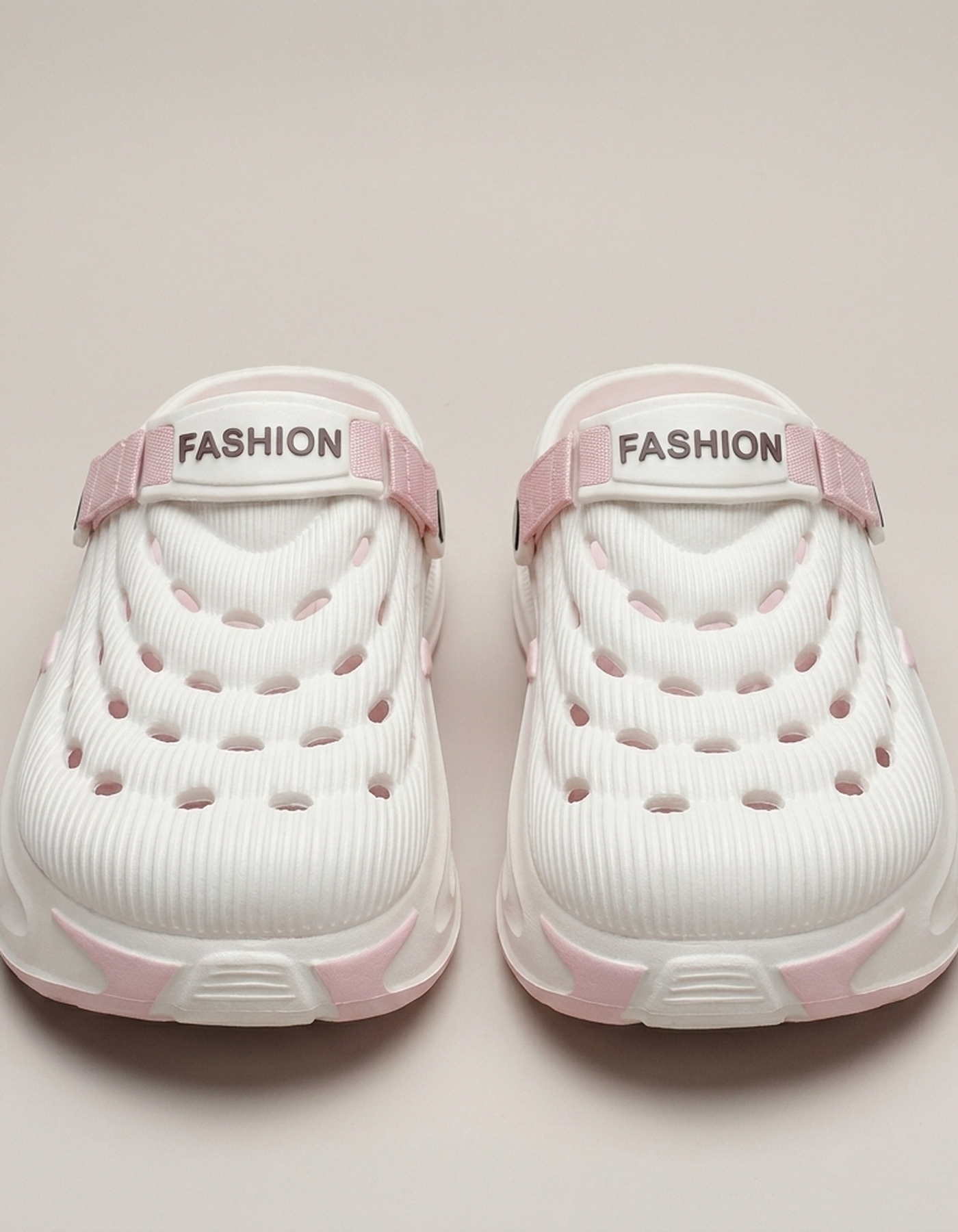 PLUXSTYLE::numise::everyday-ventilated-slip-on-shoes::pack-off-white-and-pink