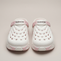 PLUXSTYLE::numise::everyday-ventilated-slip-on-shoes::pack-off-white-and-pink