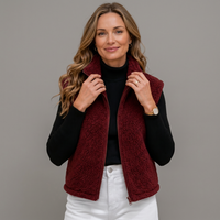 Eliza | Women's Cropped Puffer Vest with Stand Collar
