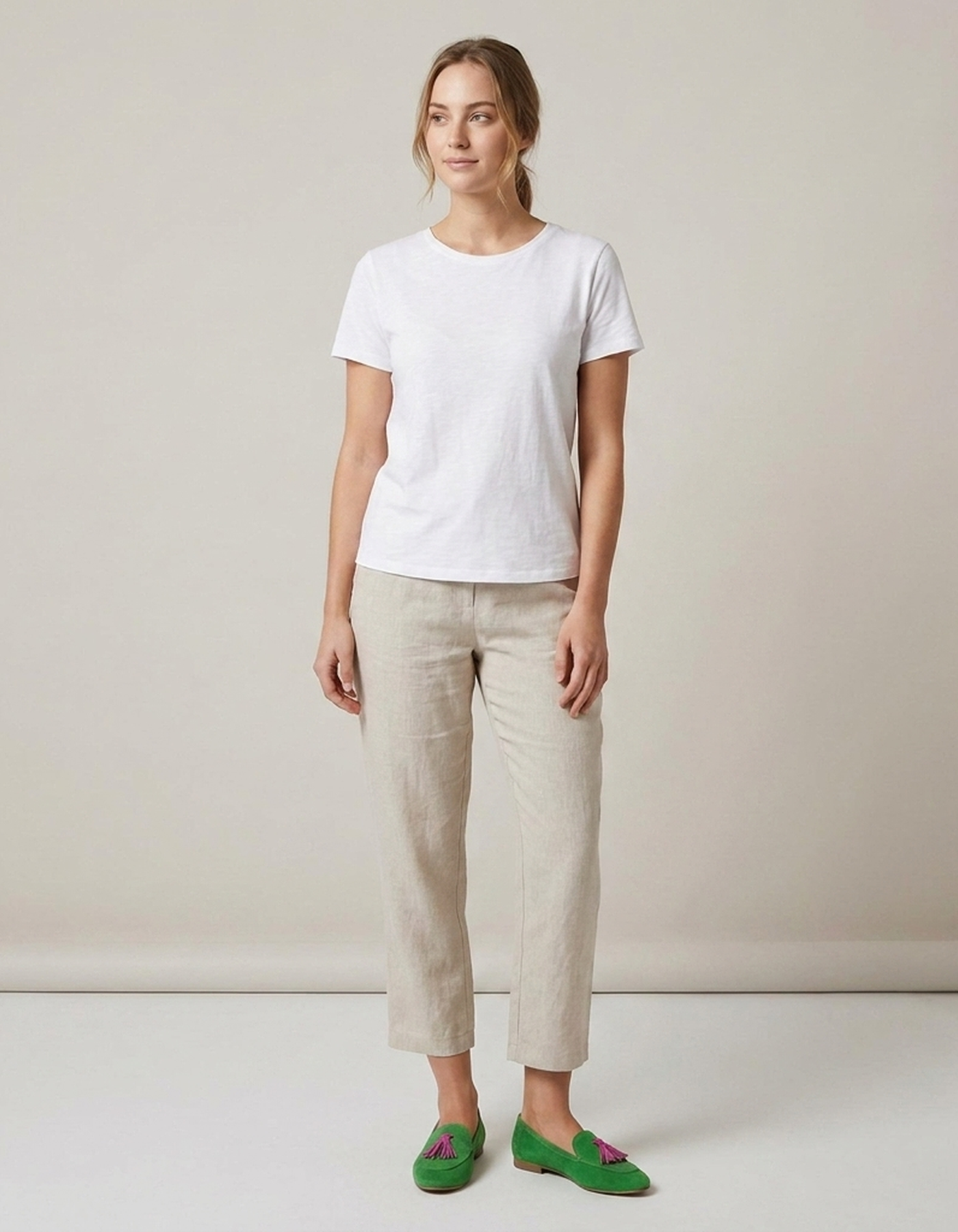 PLUXSTYLE::numise::green-tassel-loafers::zoom-out