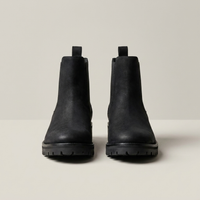 PLUXSTYLE::numise::beatrix-lug-sole-chelsea-boots::pack-black