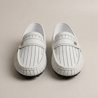 PLUXSTYLE::numise::mens-pinstripe-penny-loafers::pack-white