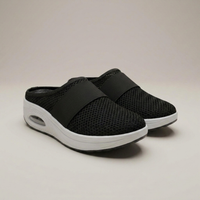 PLUXSTYLE::numise::womens-air-cushion-walking-shoes::closeup-detail