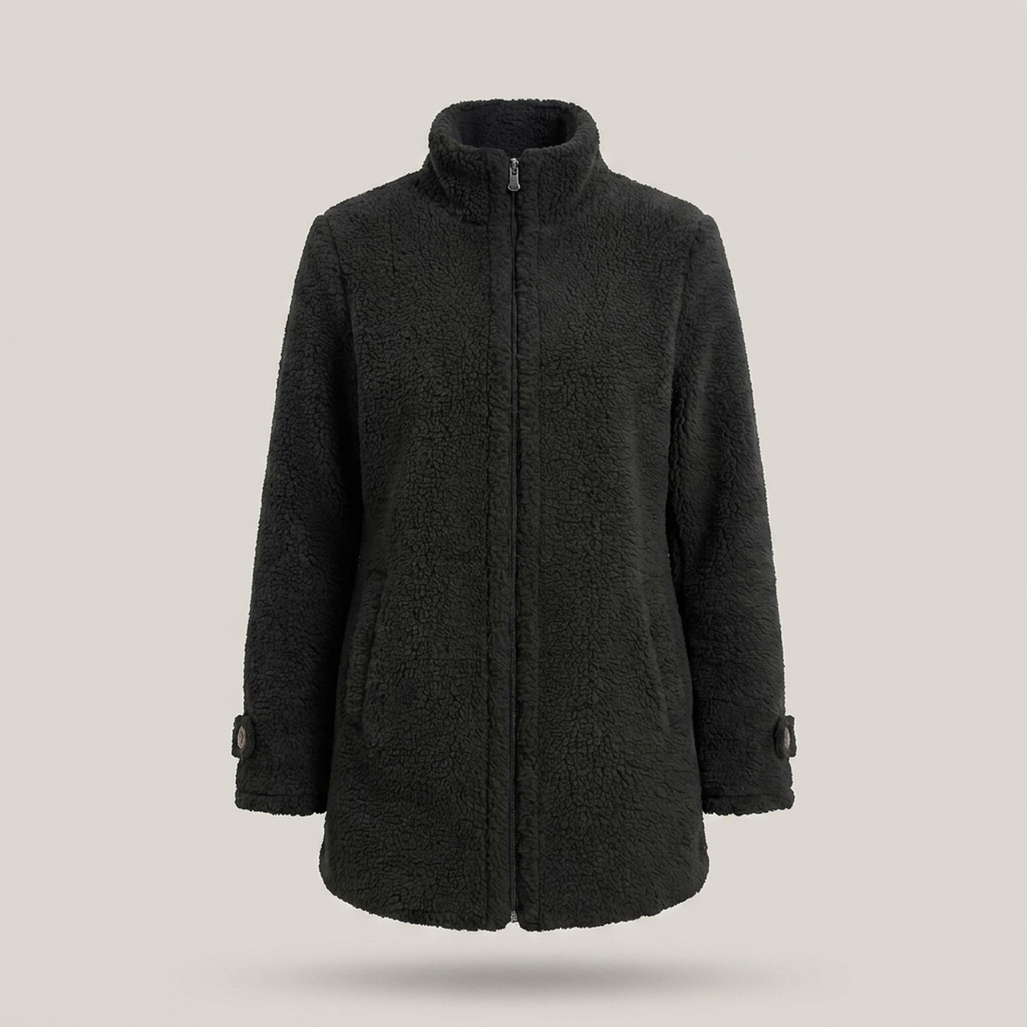 PLUXSTYLE::numise::womens-mid-length-parka::pack-black