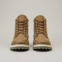 PLUXSTYLE::numise::mens-moc-toe-wedge-ankle-boots::pack-brown
