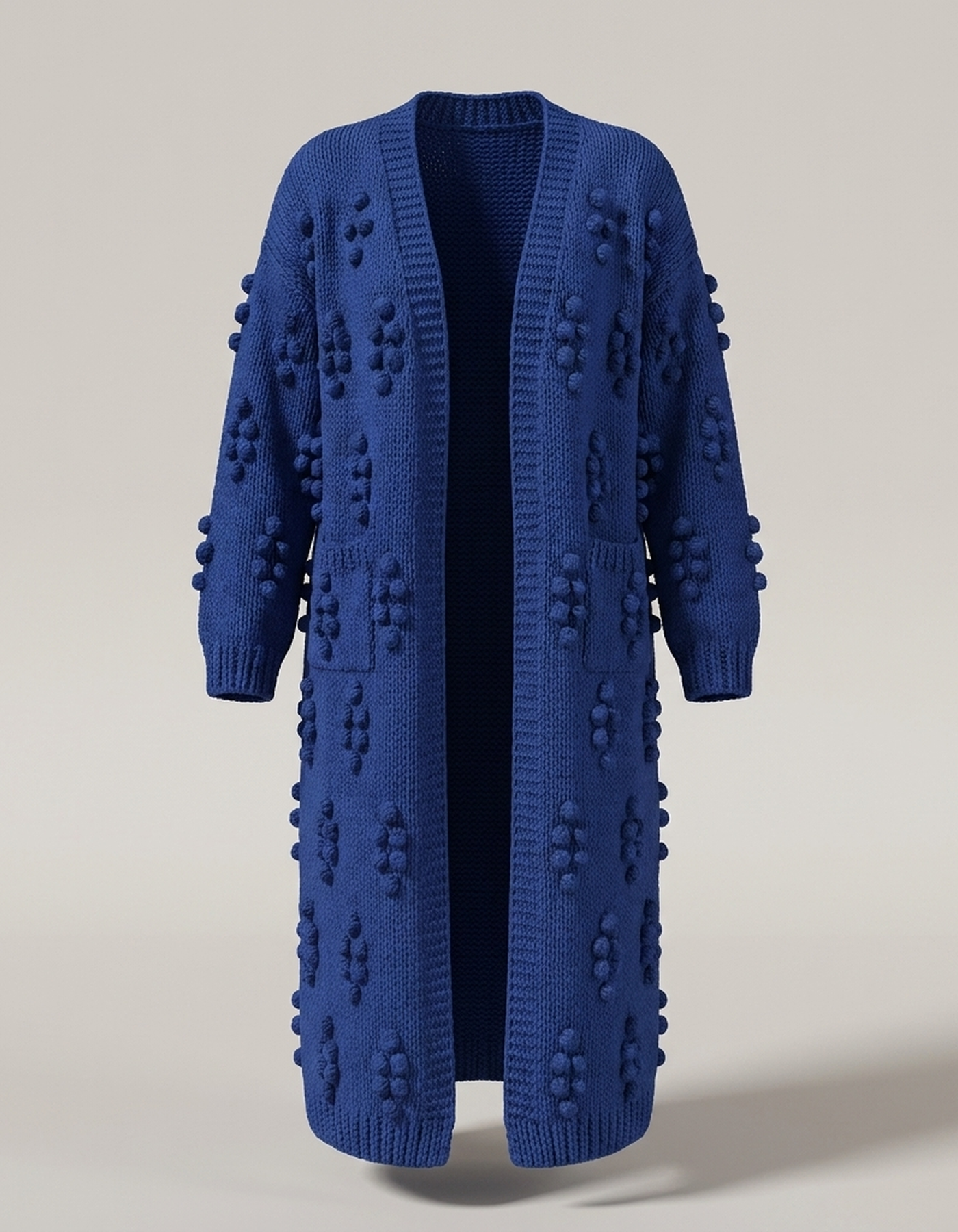 PLUXSTYLE::numise::textured-open-front-cardigan::pack-dark-blue