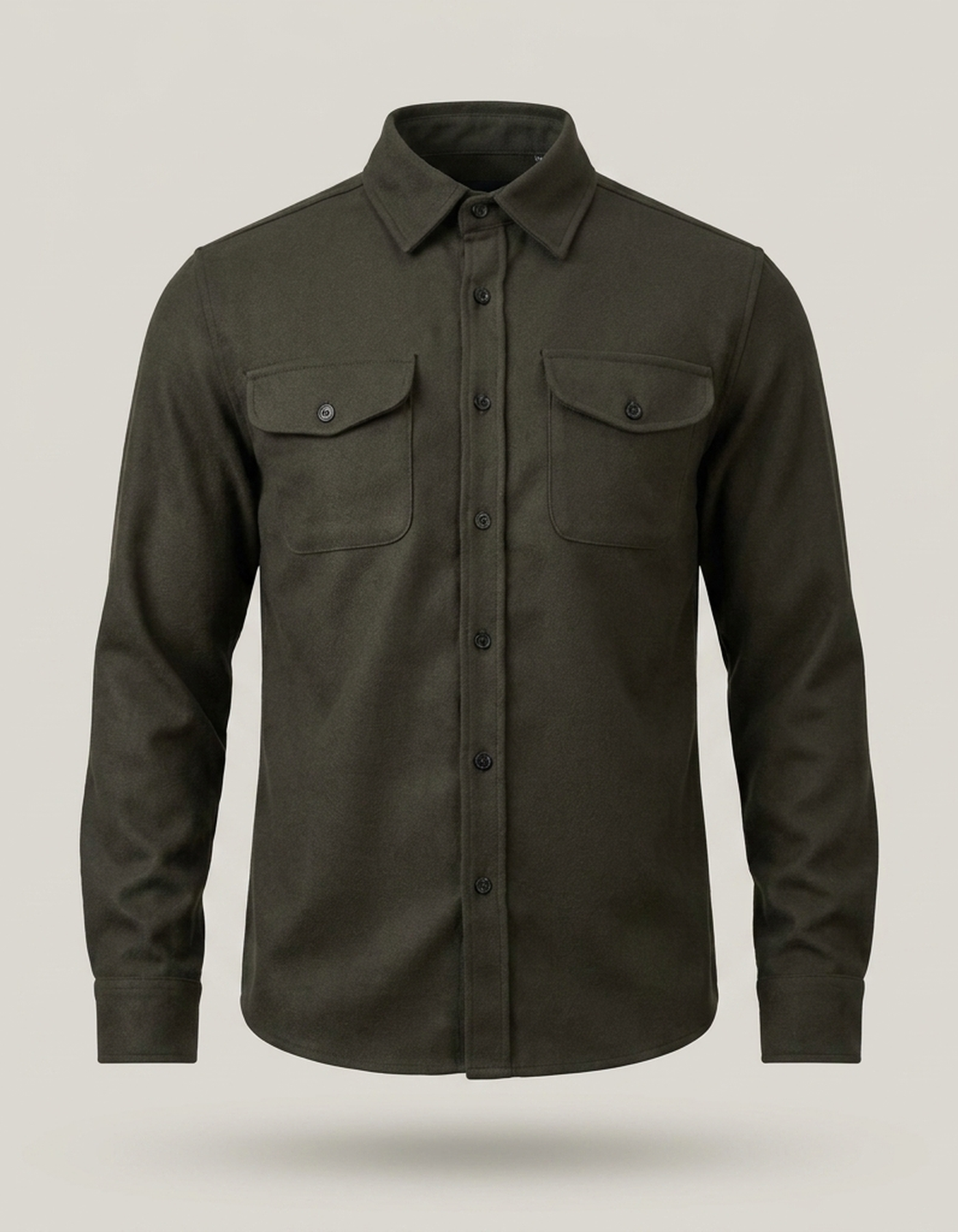 PLUXSTYLE::numise::mens-relaxed-button-up-top::pack-dark-green
