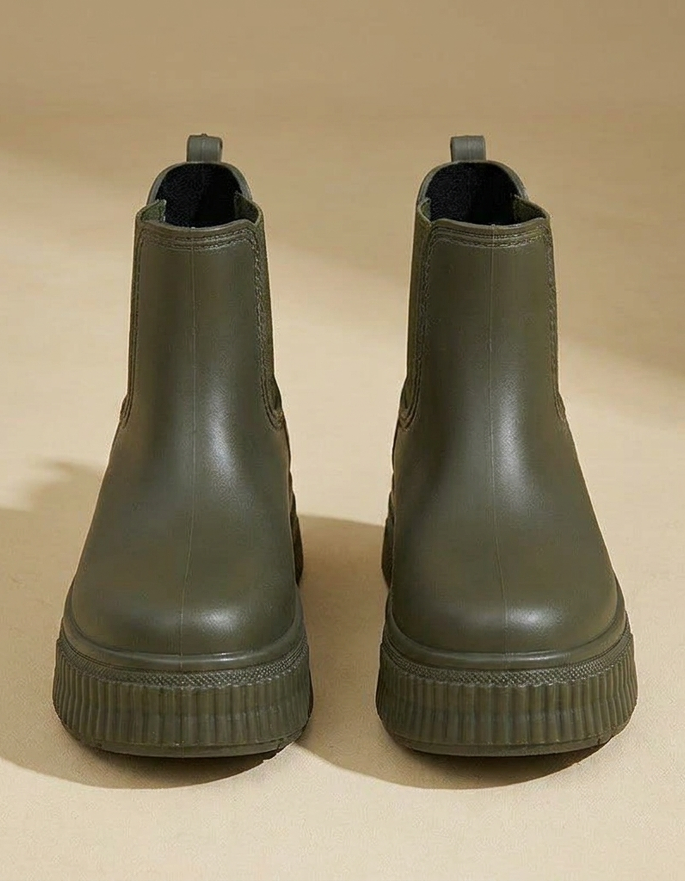 PLUXSTYLE::numise::olivia-platform-rain-boots::pack-green