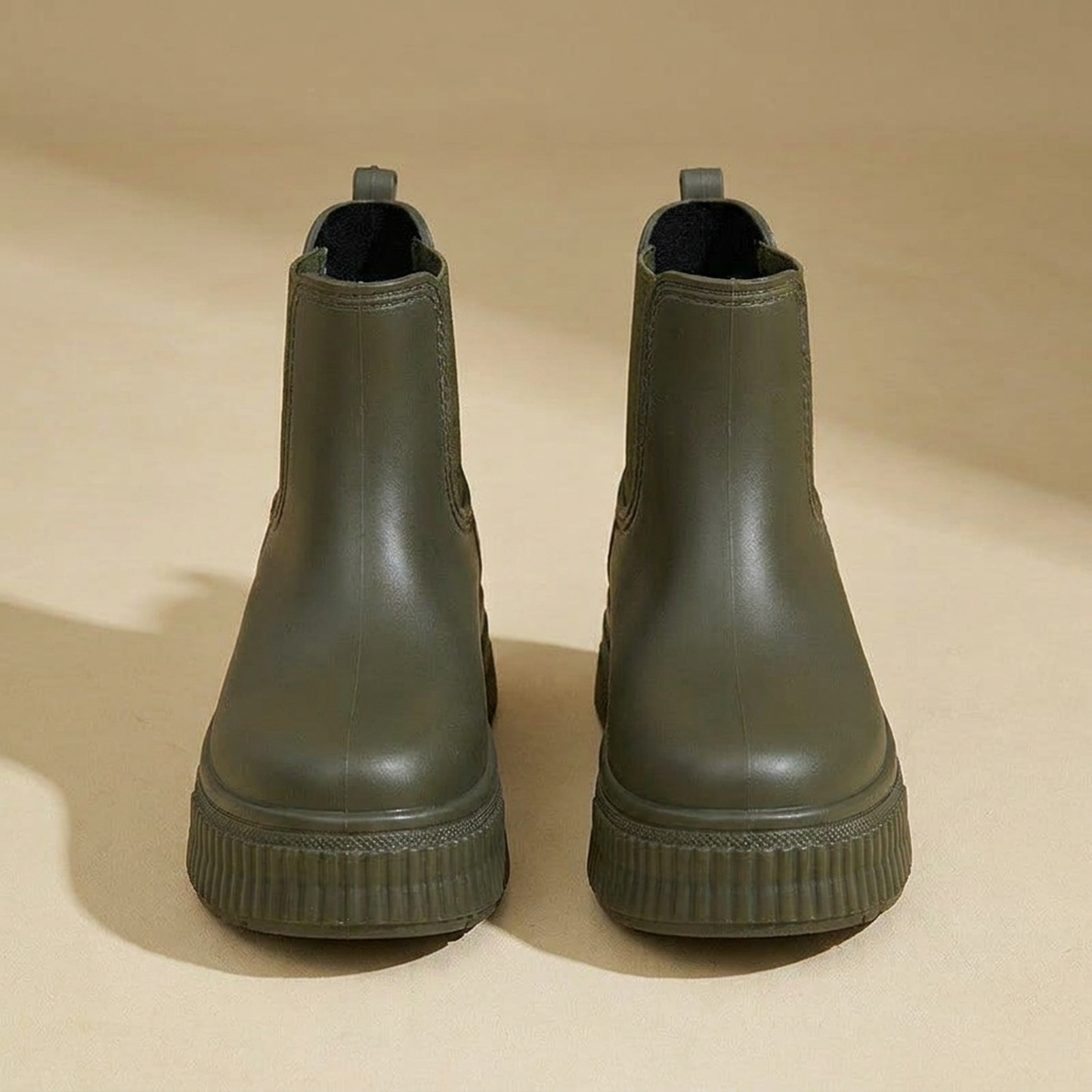 PLUXSTYLE::numise::olivia-platform-rain-boots::pack-green