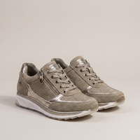 PLUXSTYLE::numise::side-zip-platform-sneakers::pack-khaki