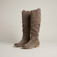 PLUXSTYLE::numise::wide-fit-knee-high-boots::pack-taupe