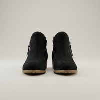 PLUXSTYLE::numise::low-block-heel-ankle-boots::pack-black