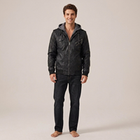 PLUXSTYLE::numise::mens-detachable-hood-parka::front