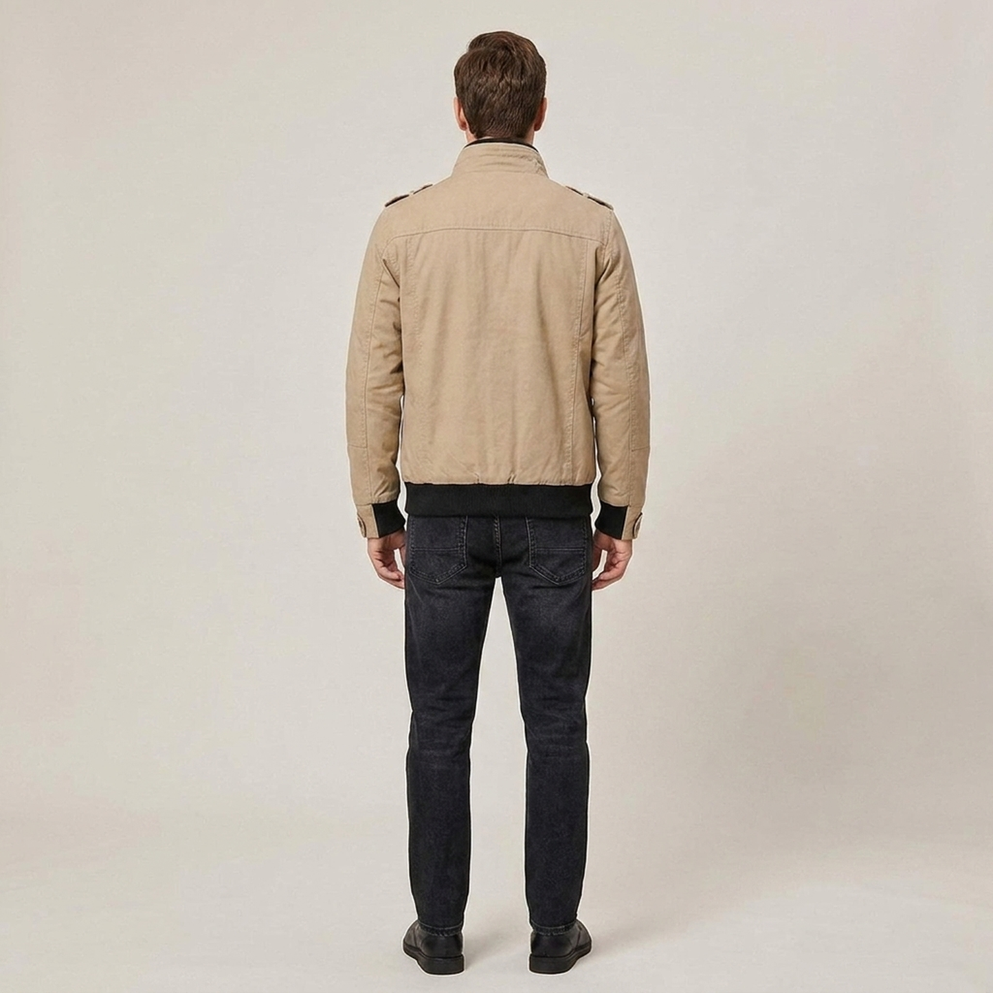 PLUXSTYLE::numise::mens-everyday-zip-up-parka::back