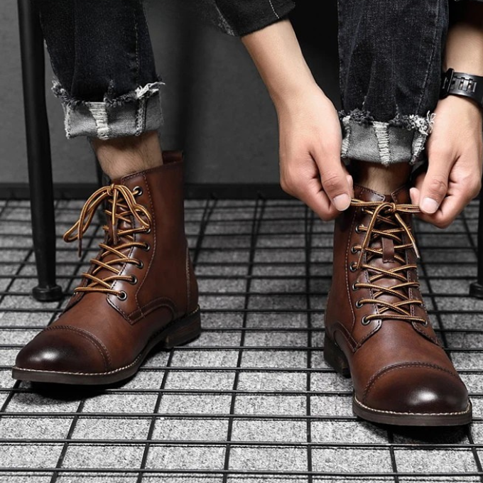 PLUXSTYLE::numise::mens-everyday-lace-up-ankle-boots::lifestyle-keep-1