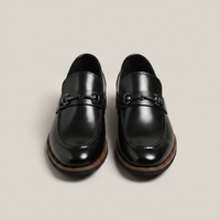 PLUXSTYLE::numise::mens-horsebit-moc-toe-loafers::pack-black