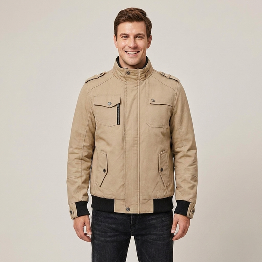 PLUXSTYLE::numise::mens-everyday-zip-up-parka::front