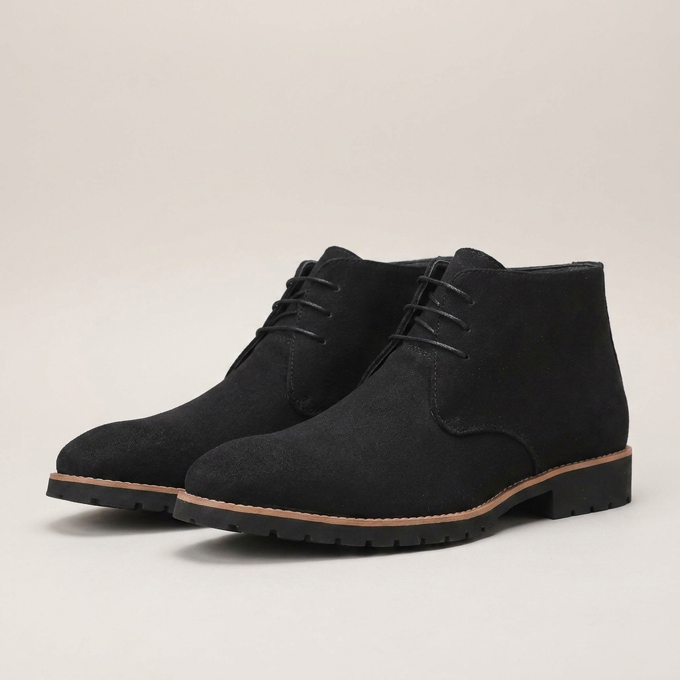 PLUXSTYLE::numise::mens-relaxed-ankle-boots::pack-black
