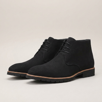 PLUXSTYLE::numise::mens-relaxed-ankle-boots::pack-black