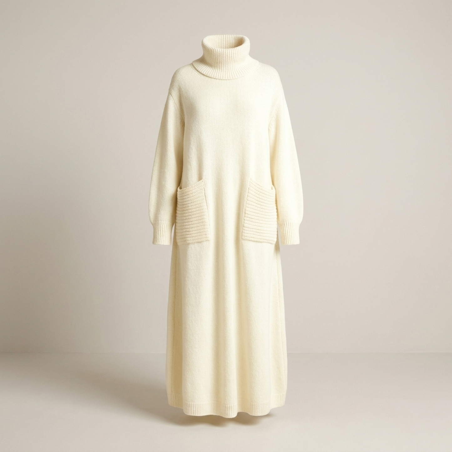 PLUXSTYLE::numise::alyndra-high-neck-maxi-dress::pack-white