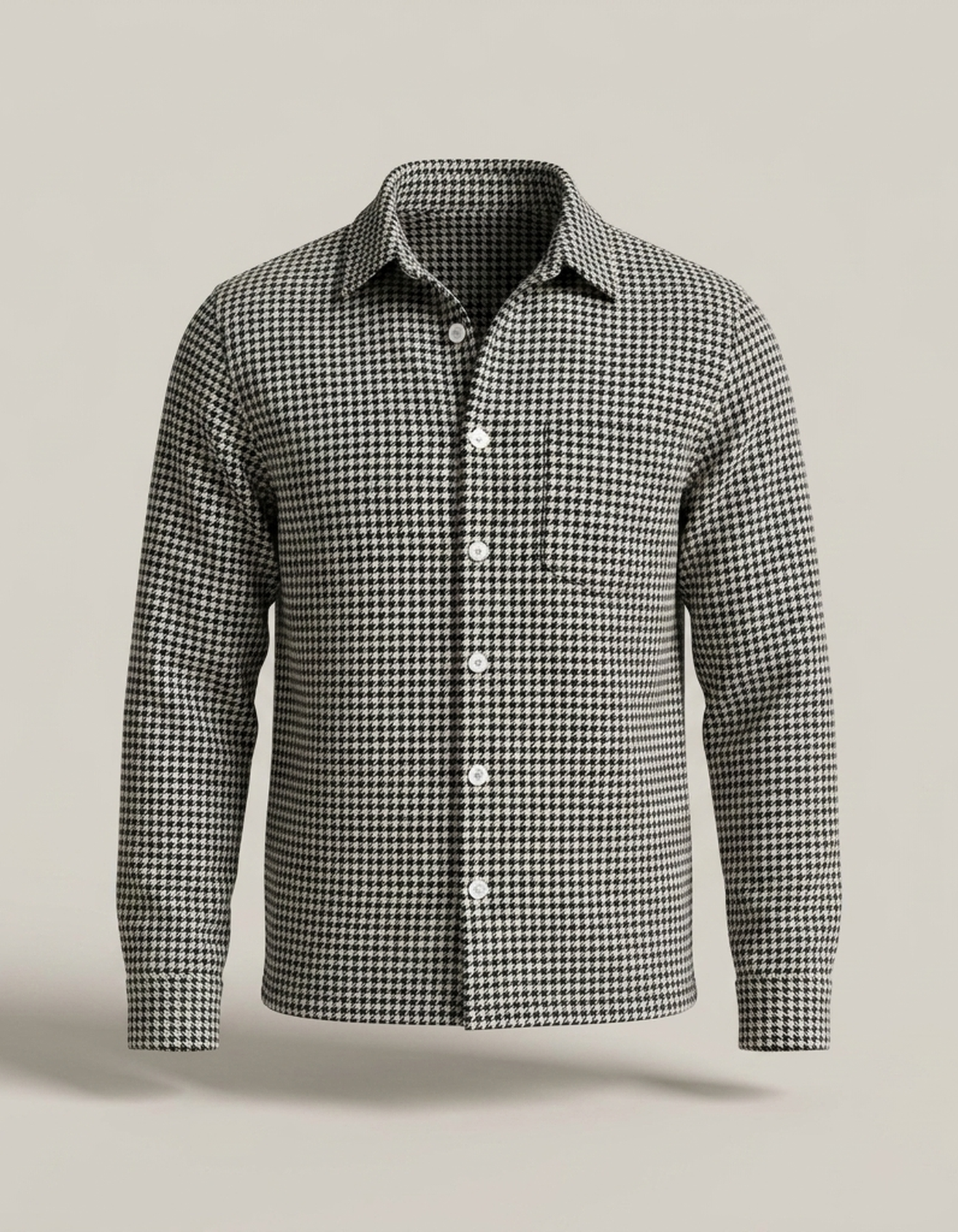 PLUXSTYLE::numise::mens-houndstooth-parka::pack-black