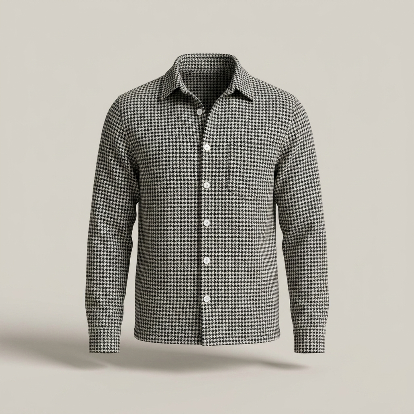 PLUXSTYLE::numise::mens-houndstooth-parka::pack-black
