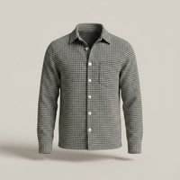 PLUXSTYLE::numise::mens-houndstooth-parka::pack-black