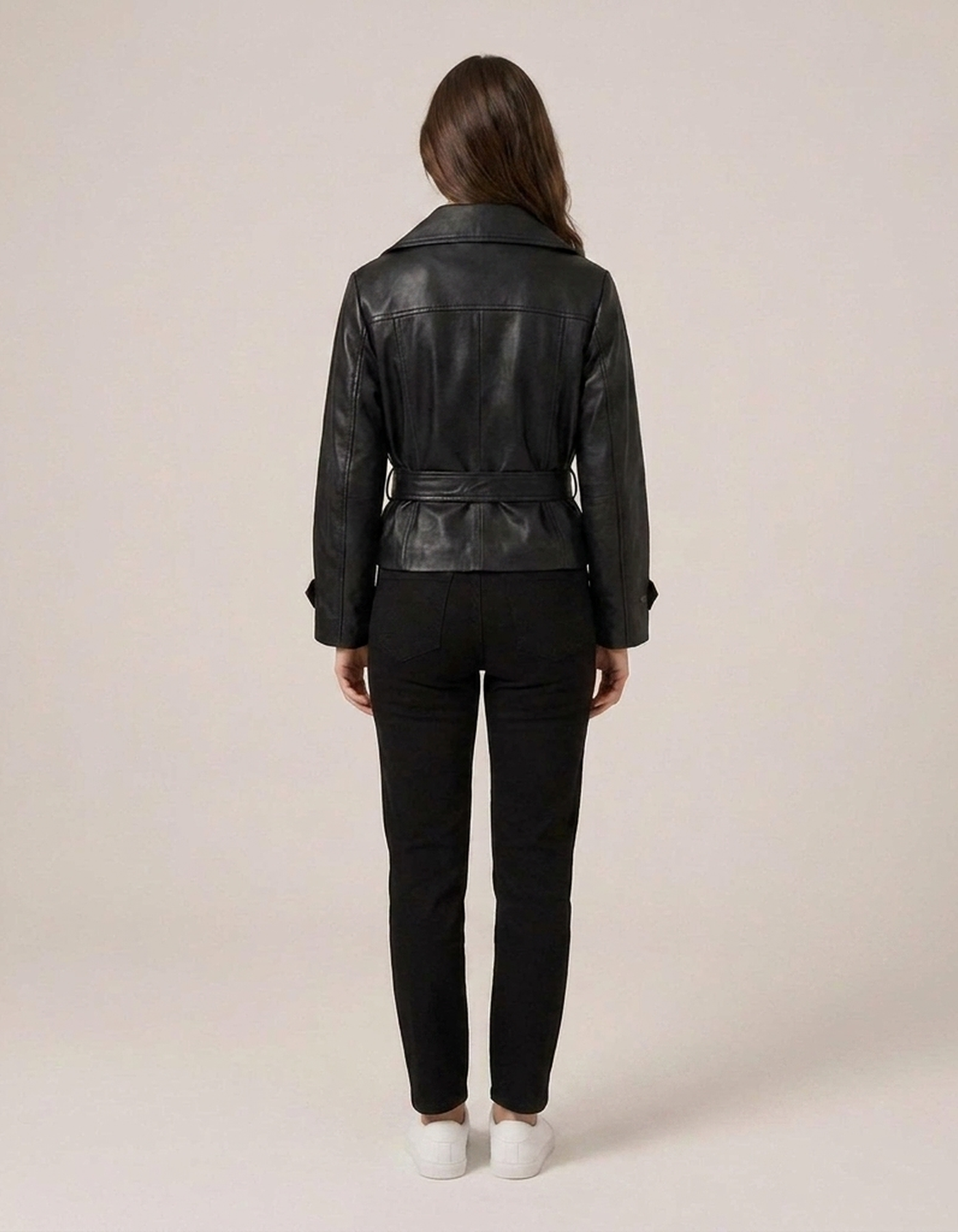 PLUXSTYLE::numise::cropped-trench-parka::back