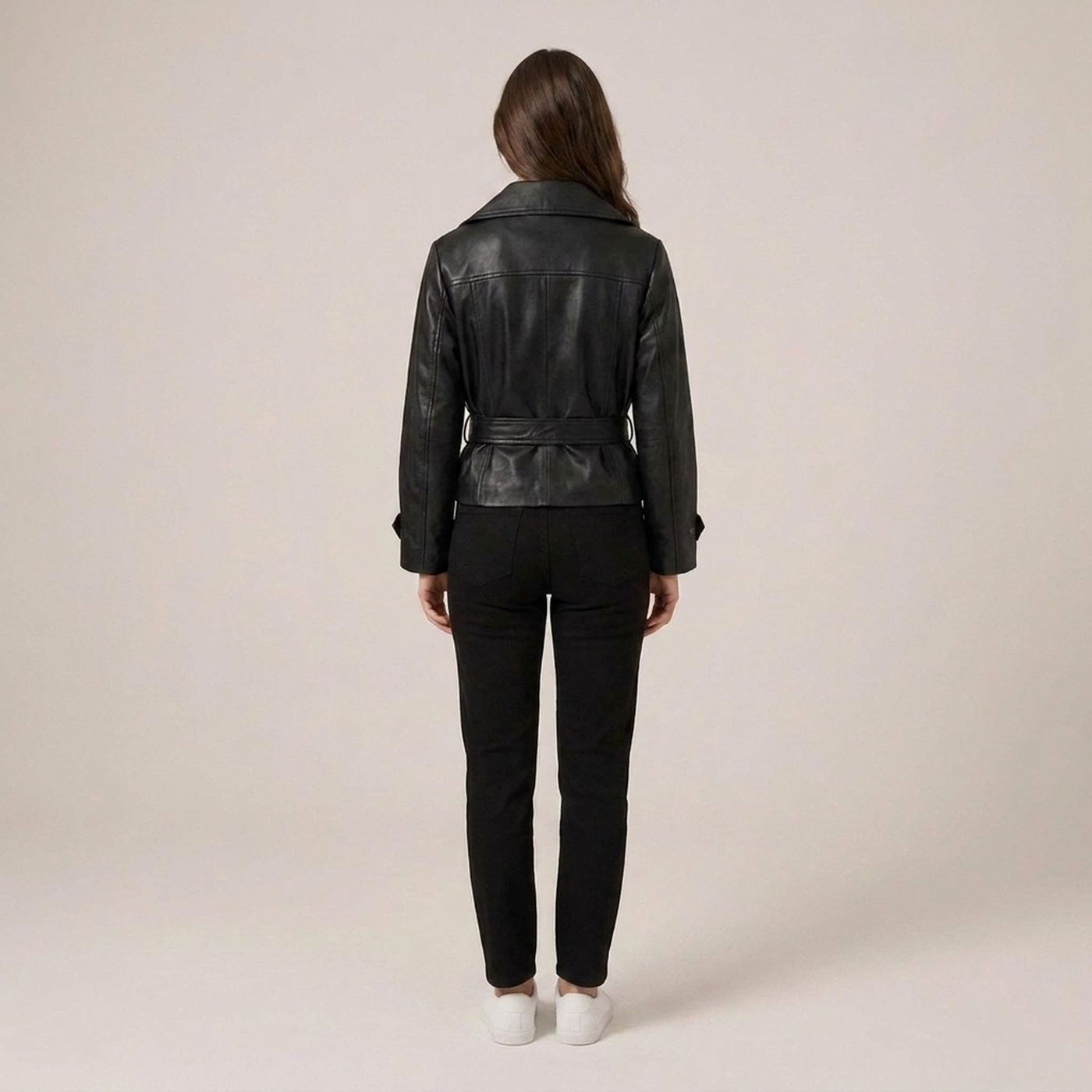 PLUXSTYLE::numise::cropped-trench-parka::back