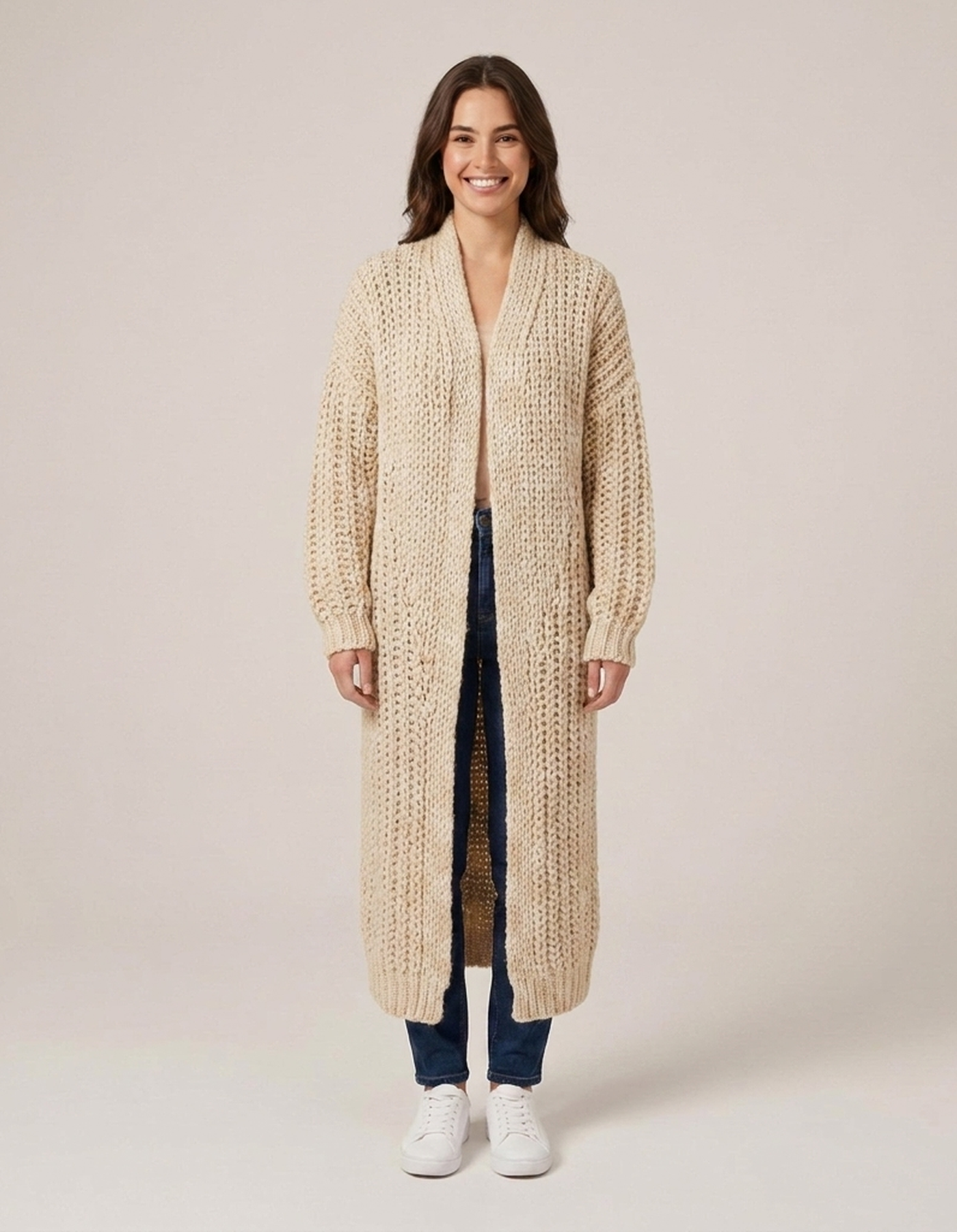 PLUXSTYLE::numise::aria-oversized-cardigan::front