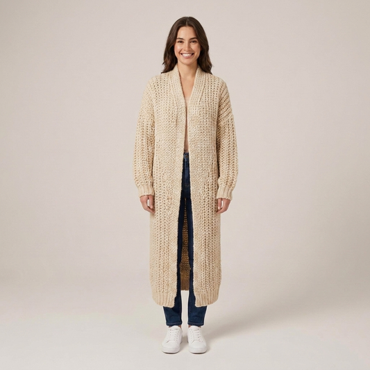 PLUXSTYLE::numise::aria-oversized-cardigan::front