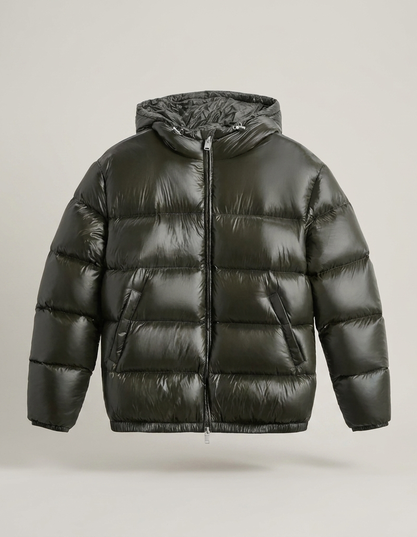 PLUXSTYLE::numise::mens-cropped-hooded-parka::pack-green