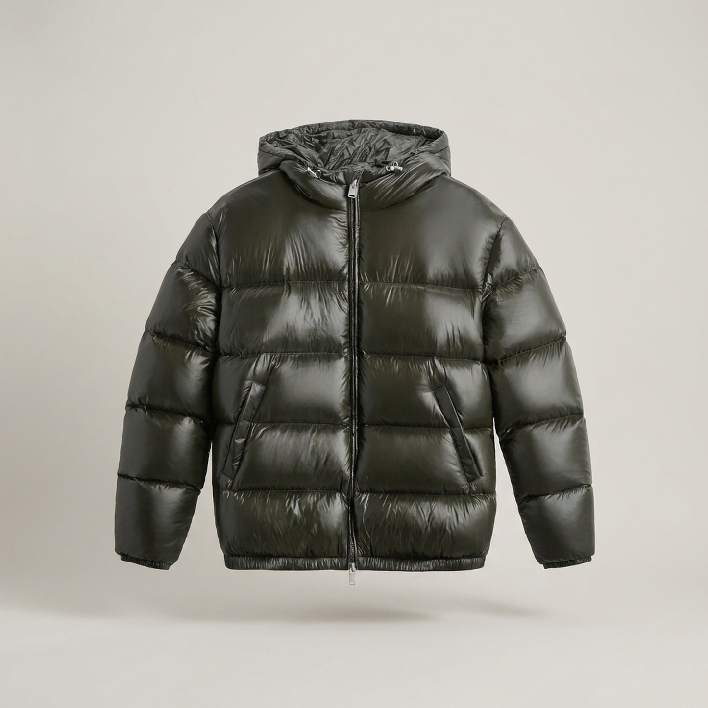 PLUXSTYLE::numise::mens-cropped-hooded-parka::pack-green
