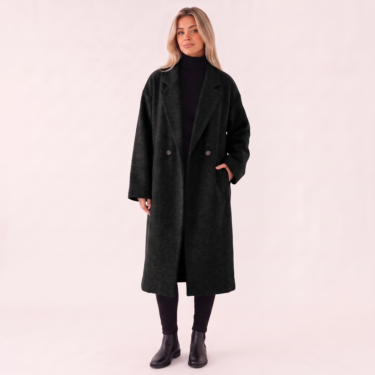 Classic Double-Breasted Trench Coat