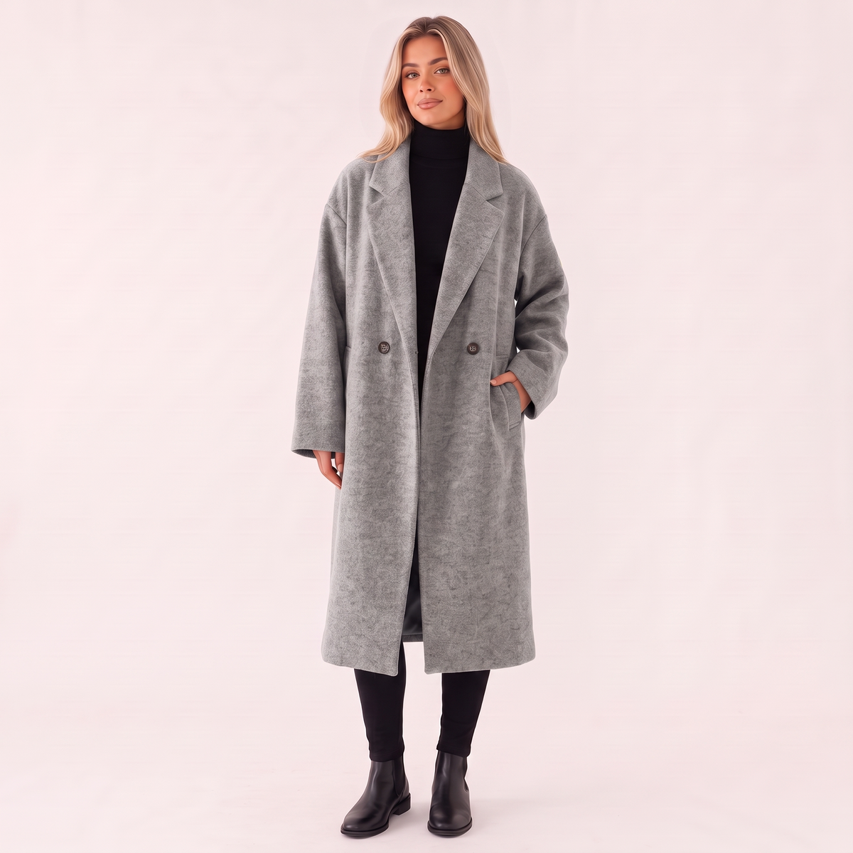 Classic Double-Breasted Trench Coat