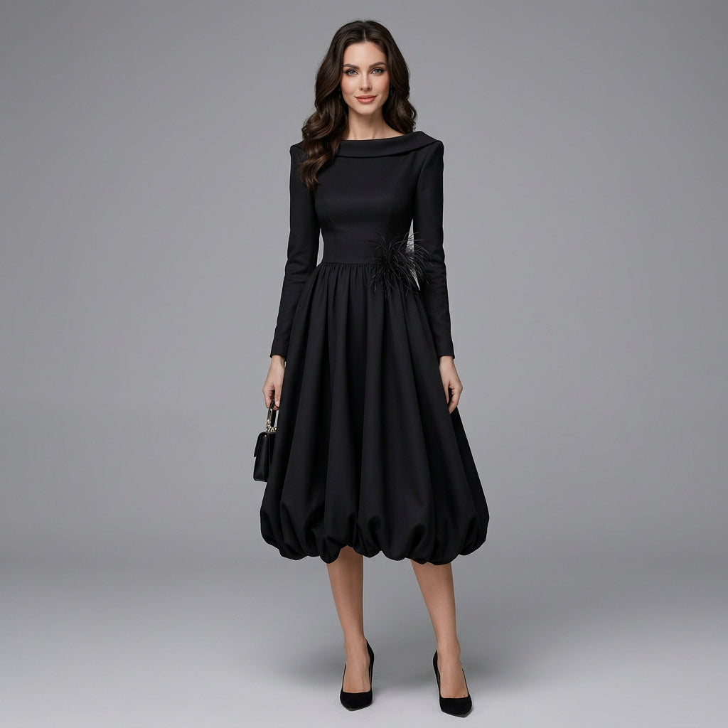 Kendall | Women's Long Sleeve Midi Dress