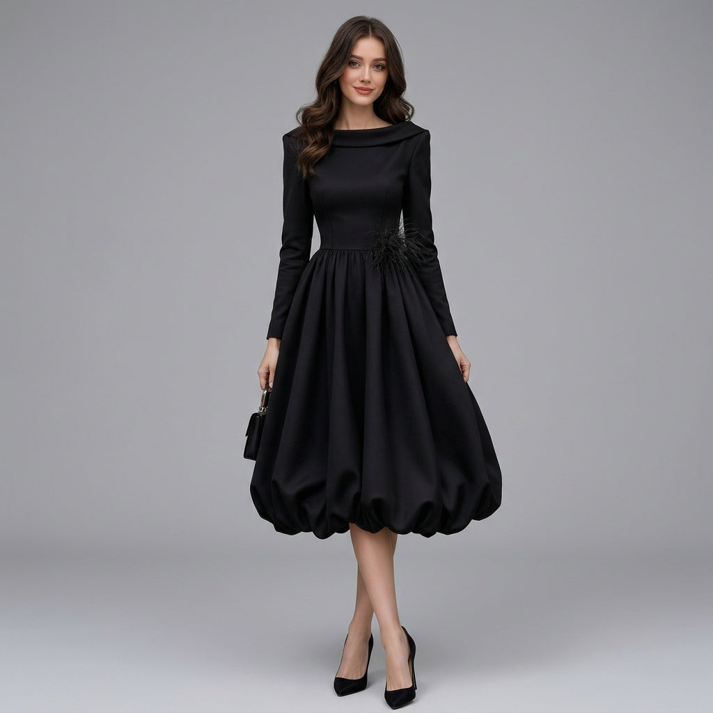 Kendall | Women's Long Sleeve Midi Dress