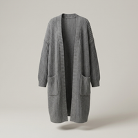 PLUXSTYLE::numise::alice-longline-cardigan::pack-grey
