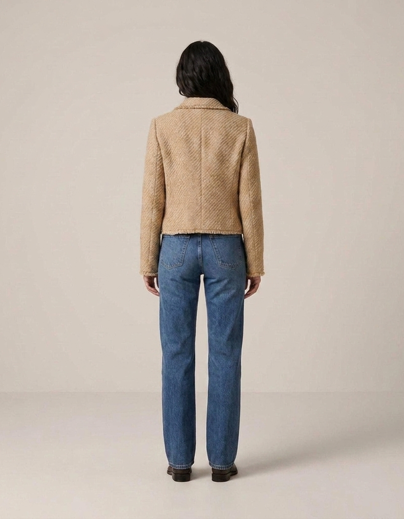 PLUXSTYLE::numise::cropped-tailored-parka::back