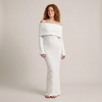 PLUXSTYLE::numise::bardot-fitted-maxi-dress::front