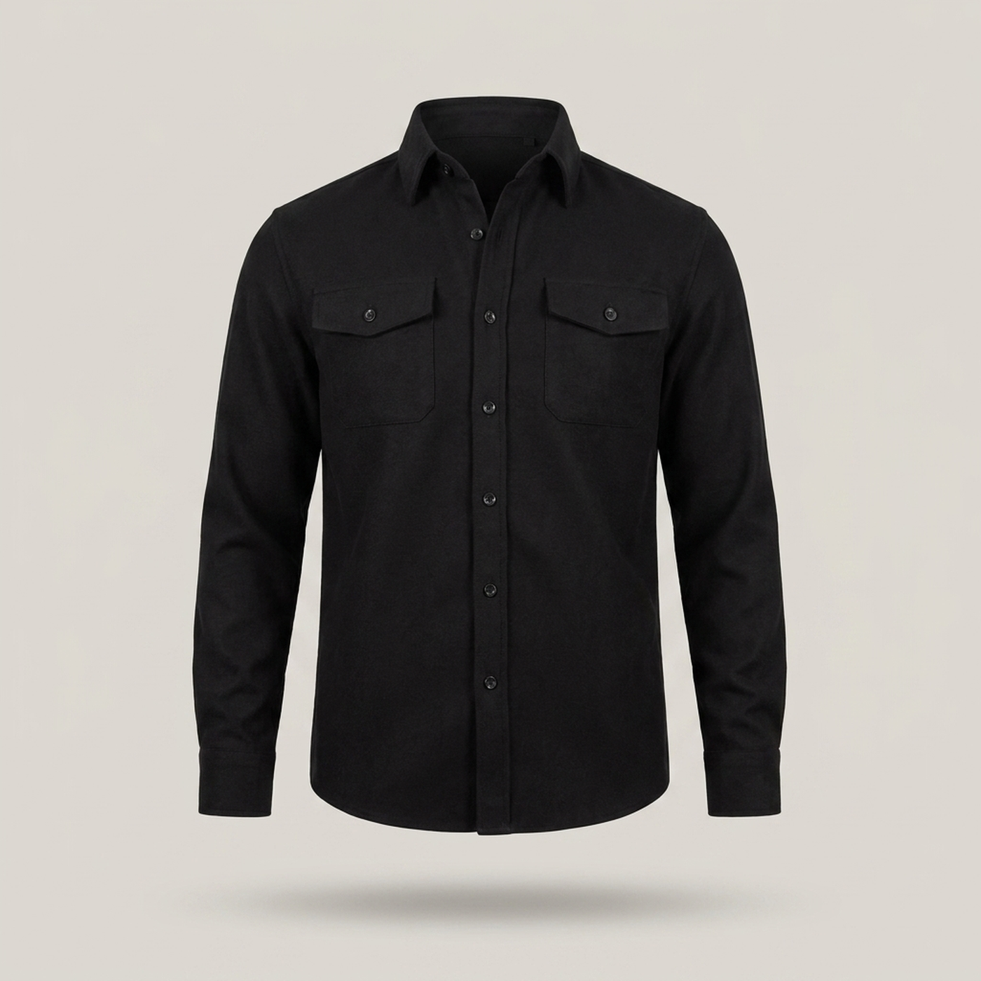 PLUXSTYLE::numise::mens-relaxed-button-up-top::pack-black
