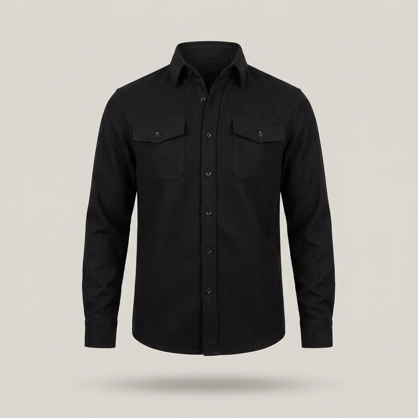 PLUXSTYLE::numise::mens-relaxed-button-up-top::pack-black