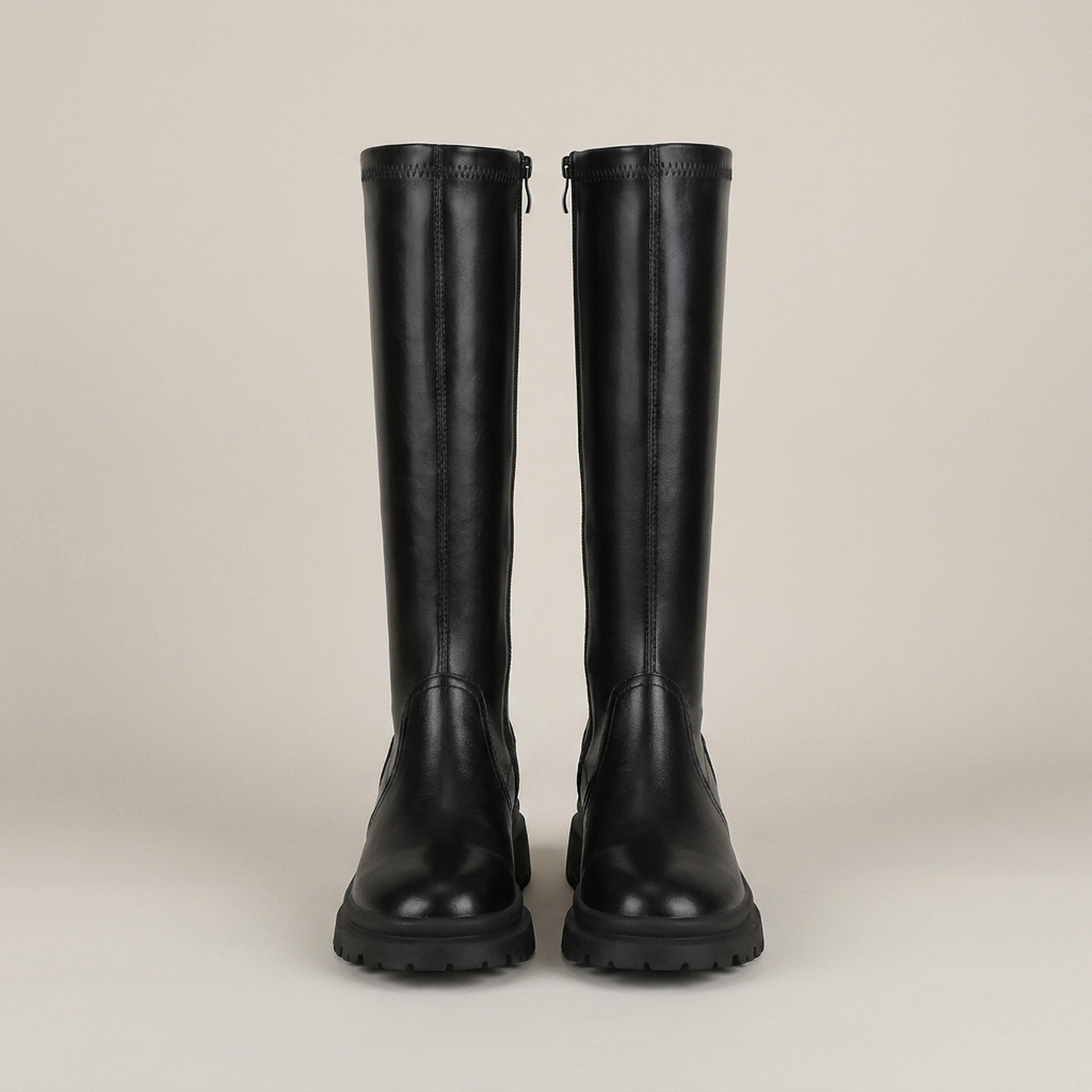 PLUXSTYLE::numise::chunky-knee-high-boots::pack-black