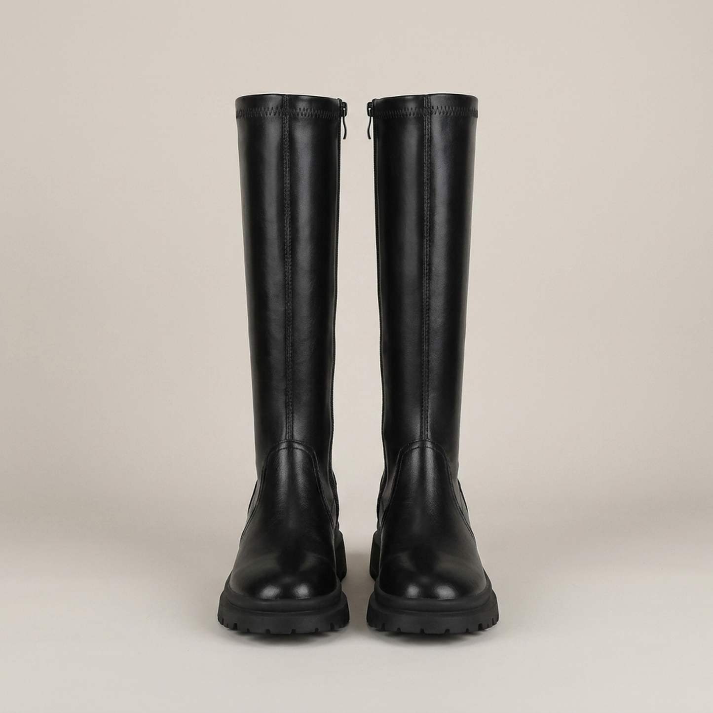 PLUXSTYLE::numise::chunky-knee-high-boots::pack-black