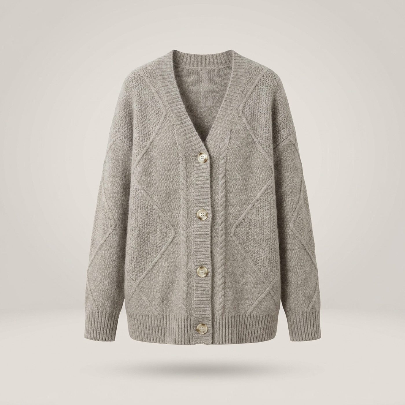 PLUXSTYLE::numise::womens-longline-cardigan::pack-grey