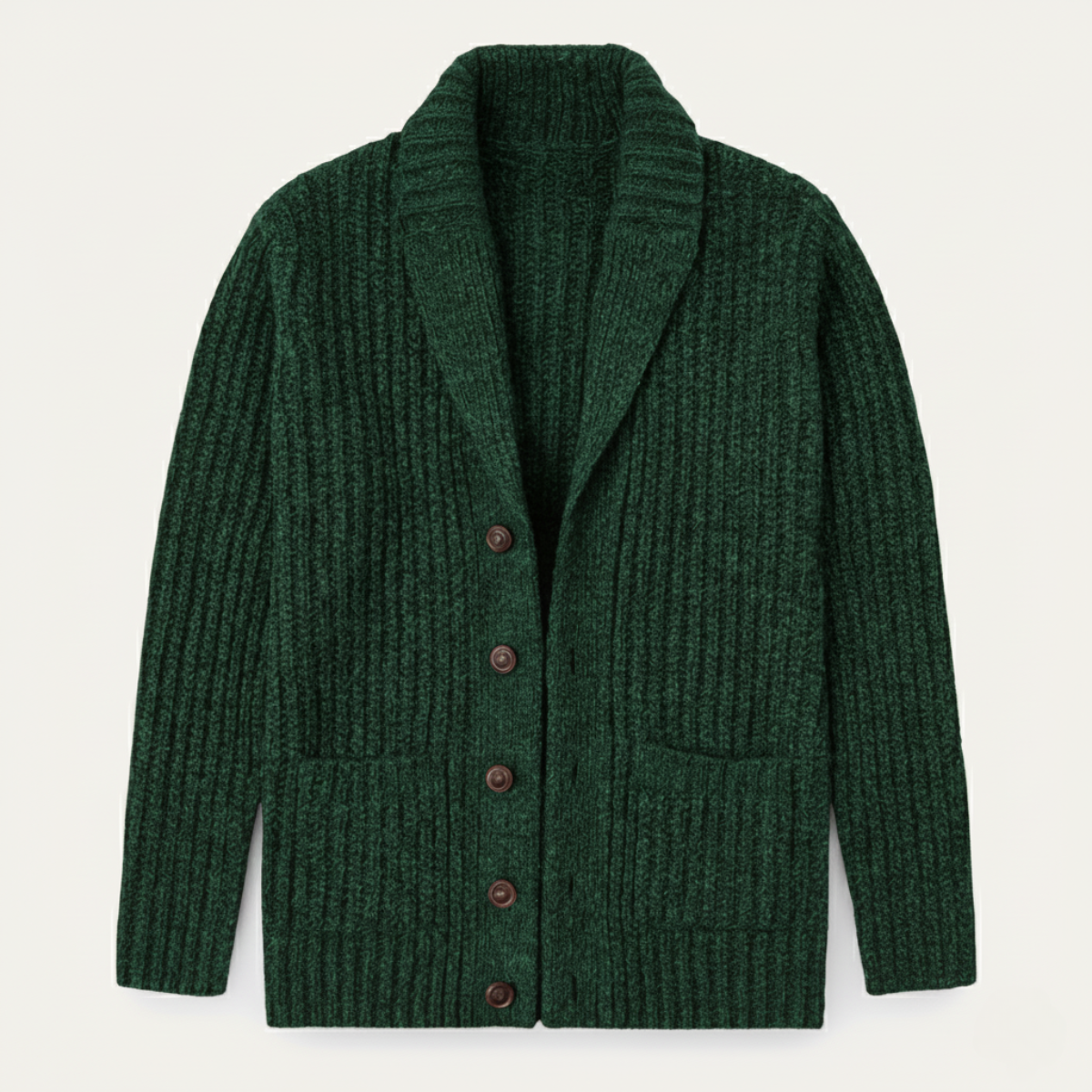Chunky Texture Collar Cardigan