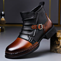 Men's Two-Tone Ankle Boots