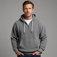 Grayson | Men's Waffle Knit Quarter-Zip Hoodie