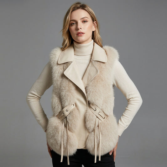 Gilet caldo senza maniche da donna